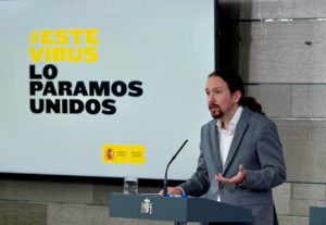 Pablo Iglesias, Vicepresidente segundo del Gobierno de España, en rueda de prensa. Foto ultimahora.es